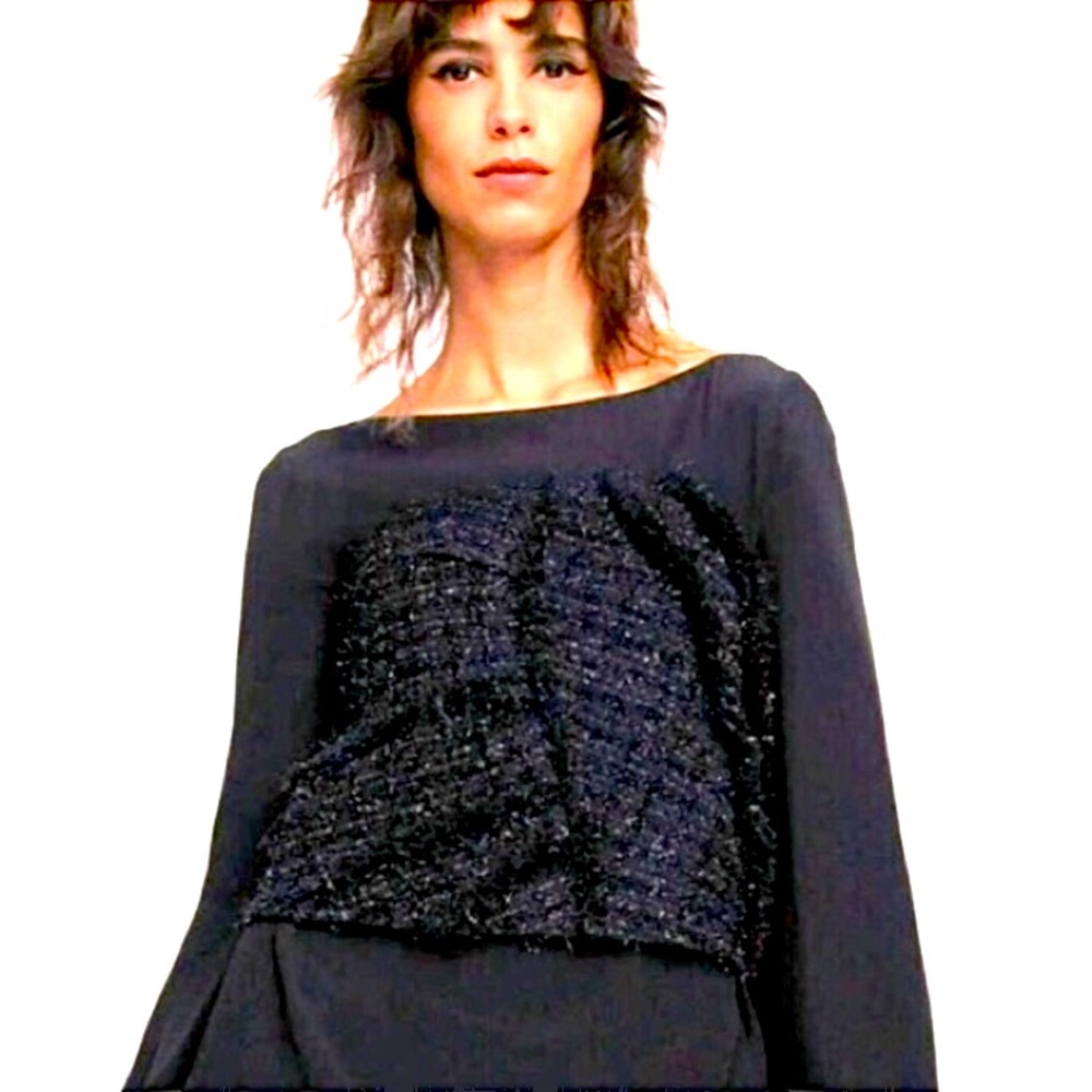 Zara limited edition strapless sparkly black bustier corset top sz.XS
